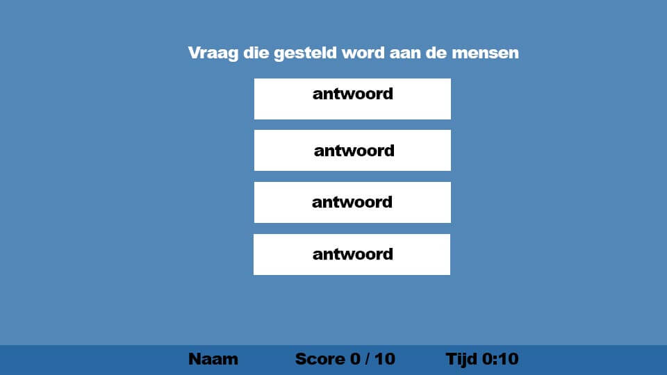 vragen mobiel wireframe